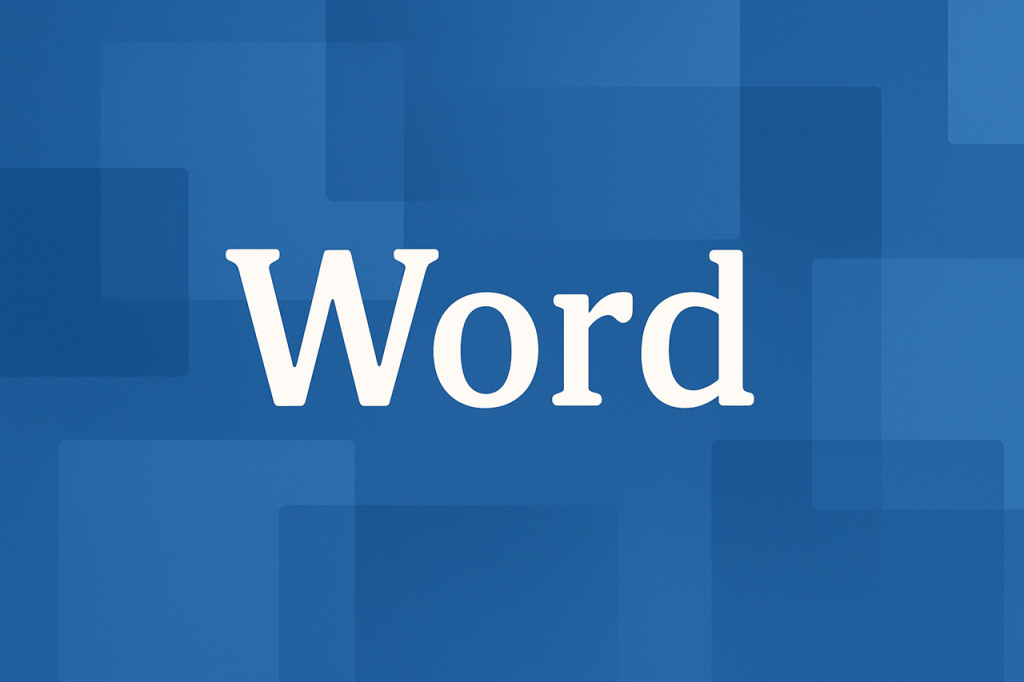 文章を作成できるwordです。