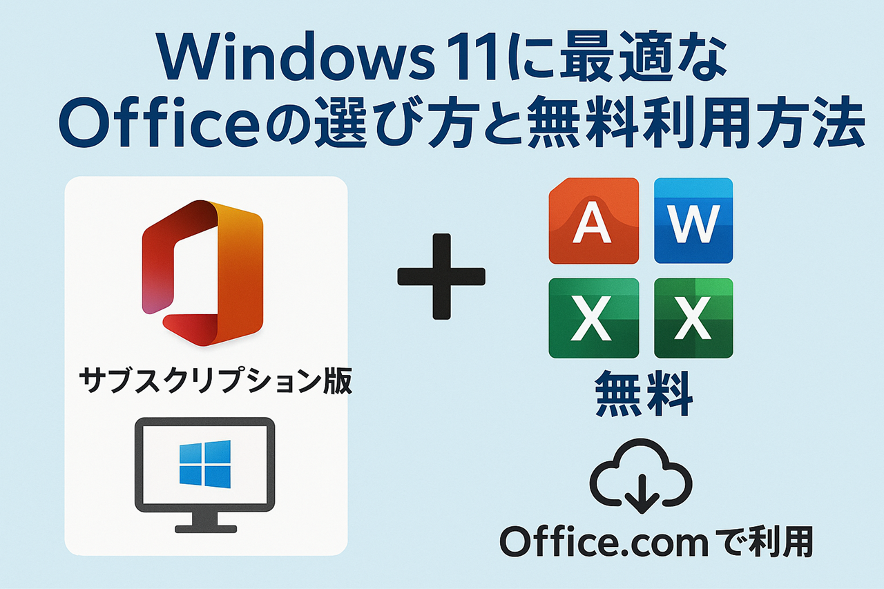 WindowsでもOfficeを無料で使用します。