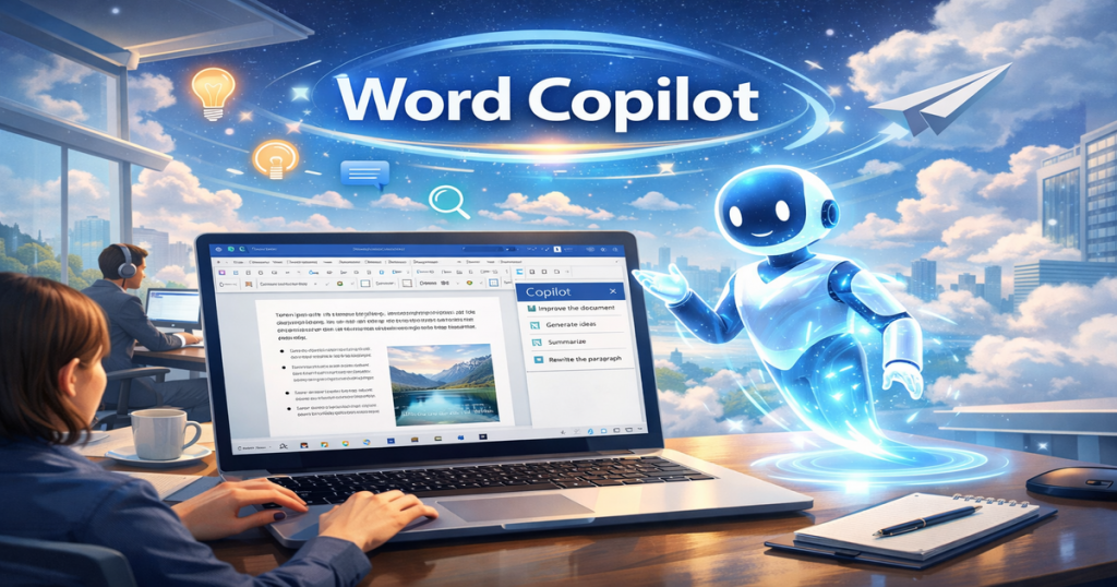 Word Copilotのイメージ画像。